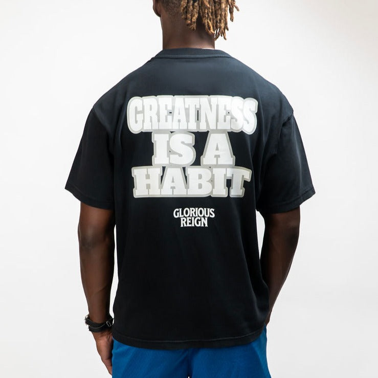 Greatness Is A Habit Tee - Black