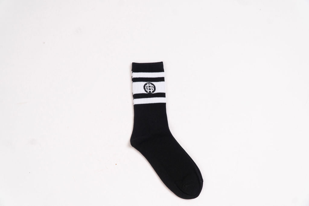 Black GR LOGO Crew Socks